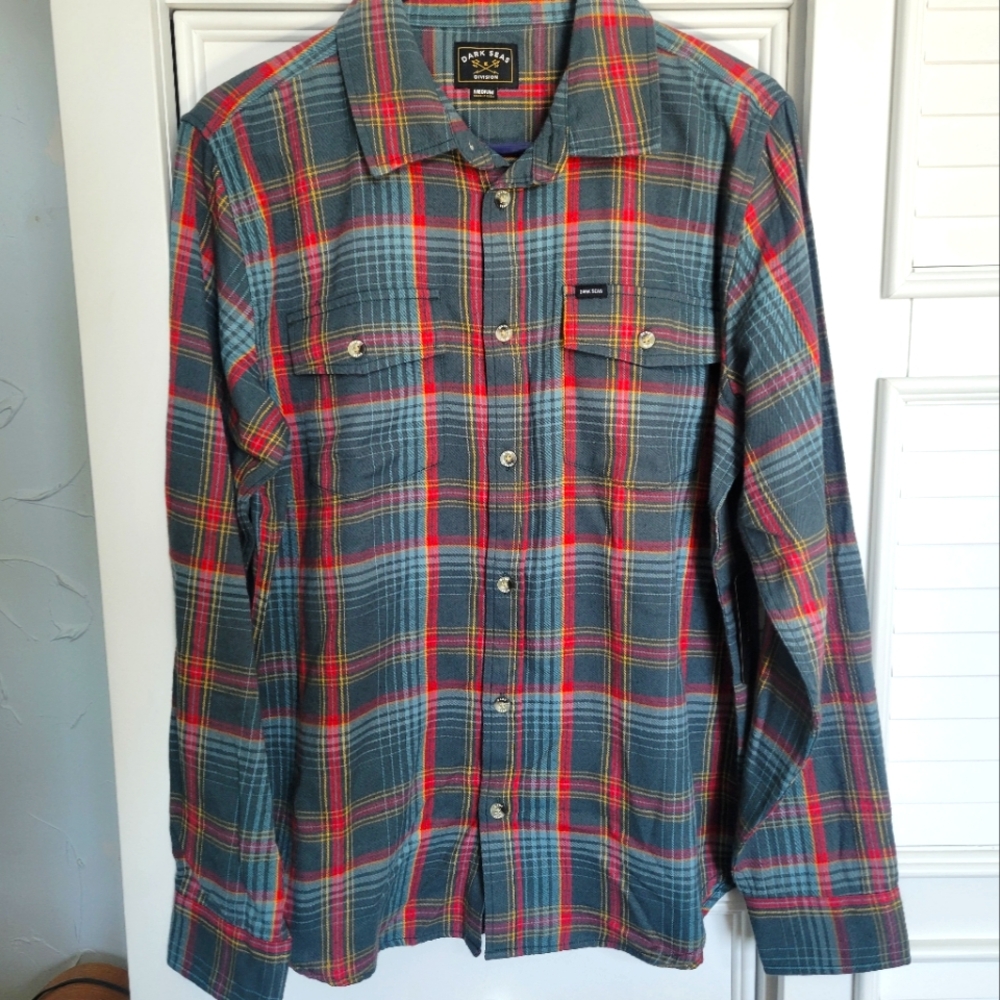 Dark Seas Maxville Plaid Button-Up Shirt